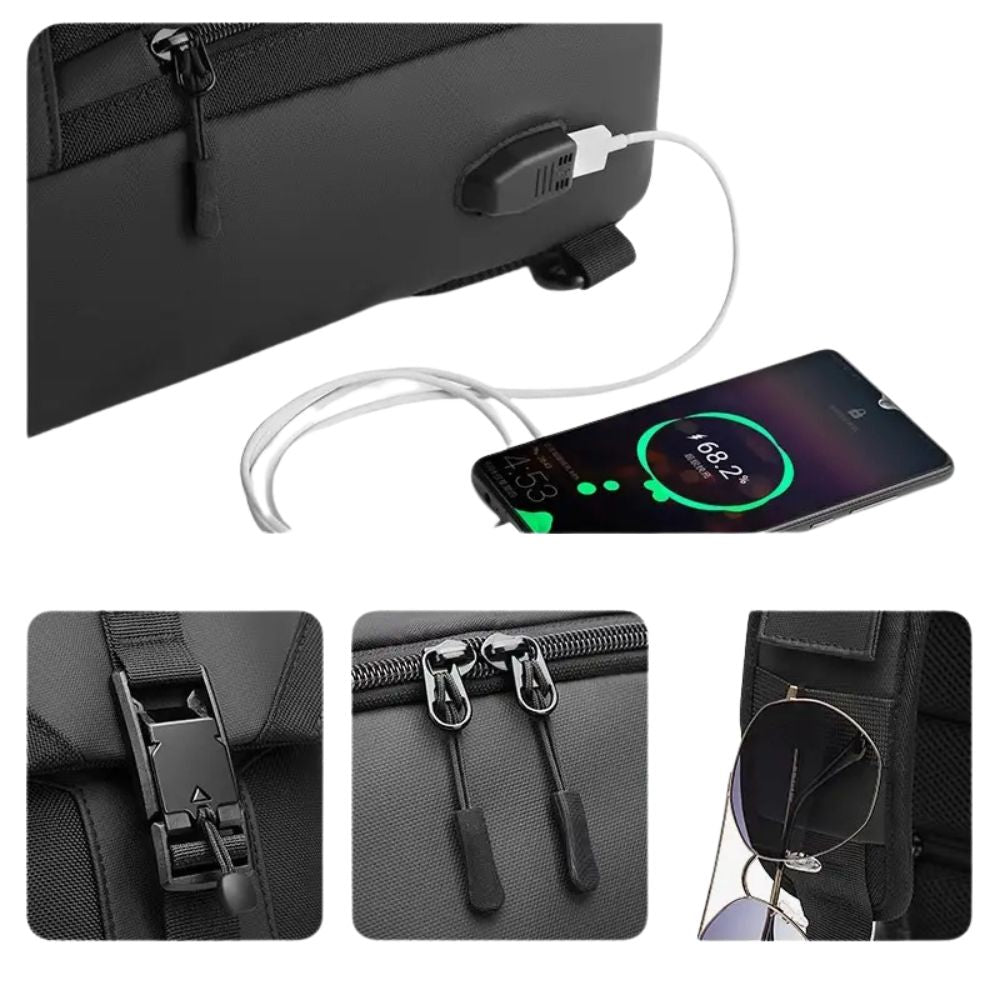 Men's Waterproof Travel Crossbody Bag