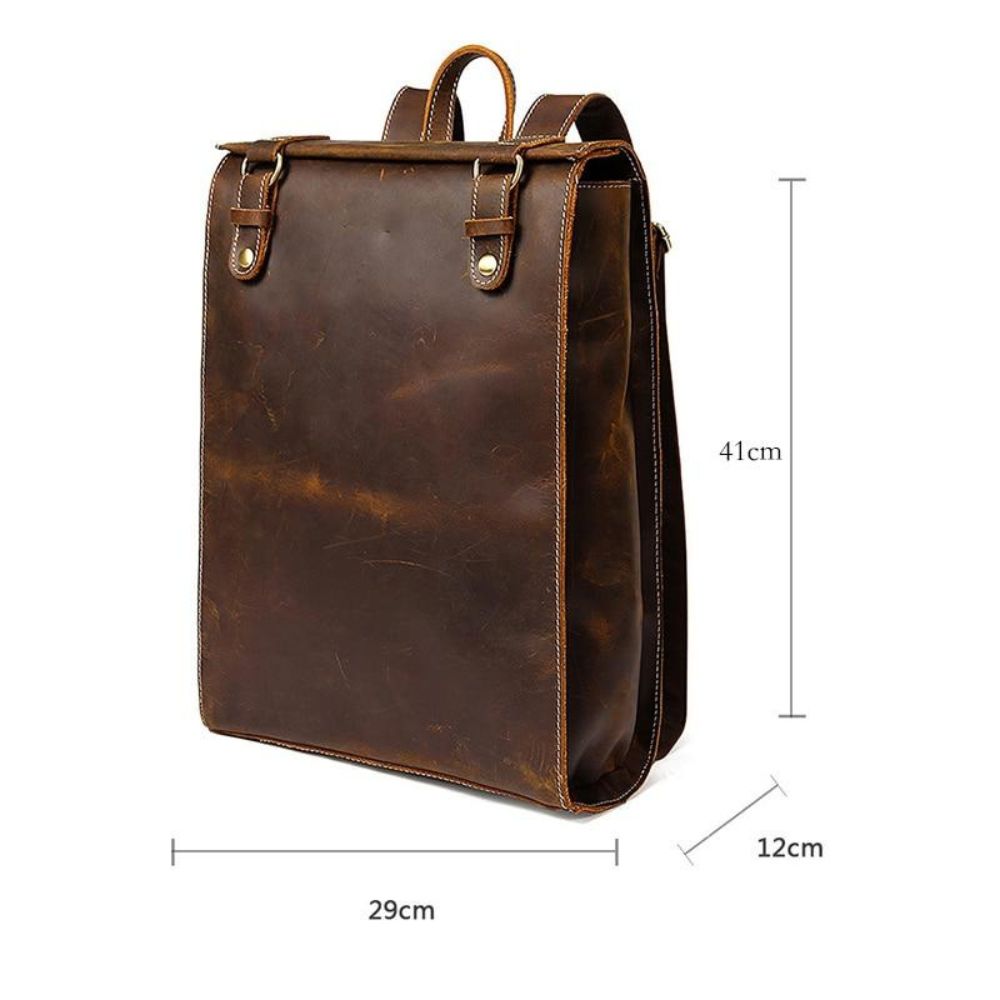 Mason | Men's Vintage Leather Travel Laptop Backpack