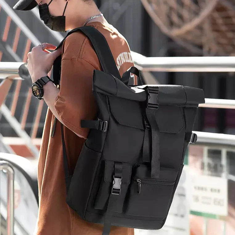 Jackson | Men's Waterproof Roll Top Rucksack Laptop Travel Backpack