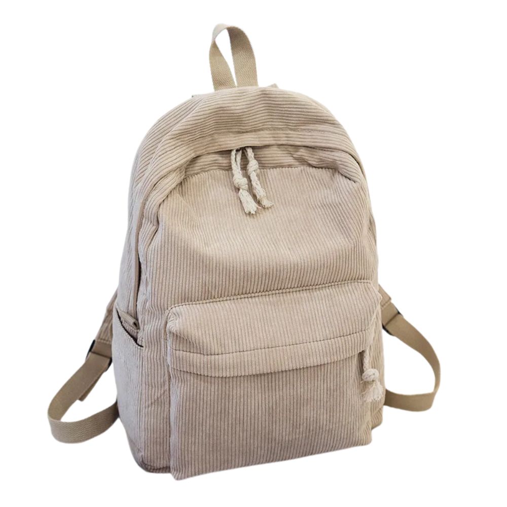 Madilyn | Women's Striped Corduroy Laptop Travel Backpack