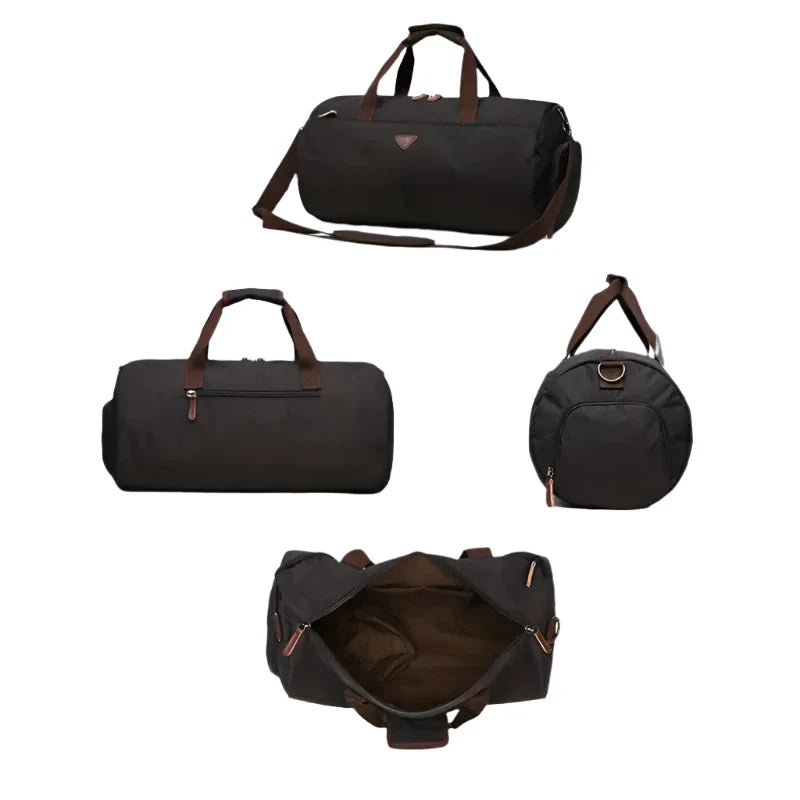 Liam | Men's Vintage Travel Weekender Garment Duffle Bag
