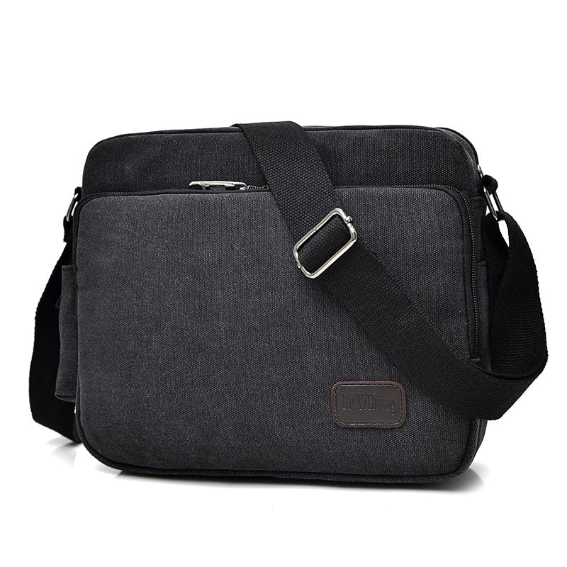 Men's Versatile Travel Canvas Crossbody Messenger Bag