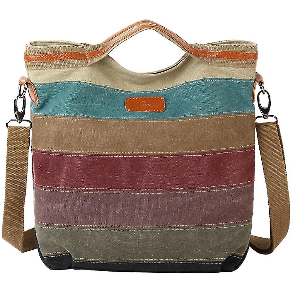 Oliver | Men's Canvas Stripes Crossbody Messenger Handbag