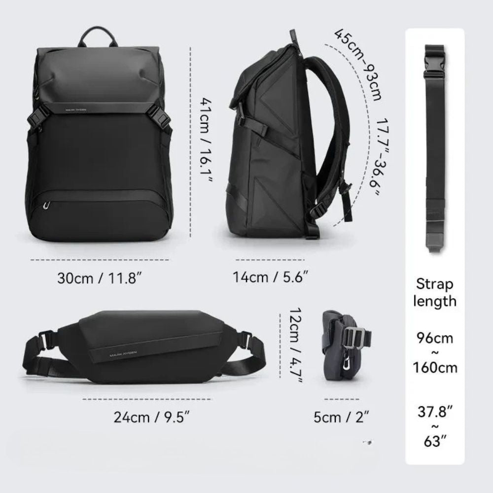 Noah | Men's Waterproof Travel Laptop Backpack