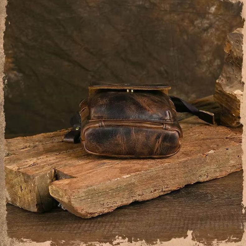 Men's James | Retro Genuine Leather Small Crossbody Bag