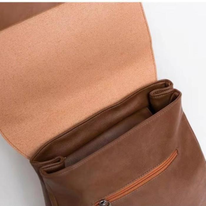 Chloe | Women's Vegan Leather Dual Strap Large Travel Laptop Backpack