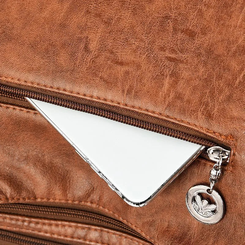 Jessica | Women's Vintage Leather Crossbody Hobo Handbag