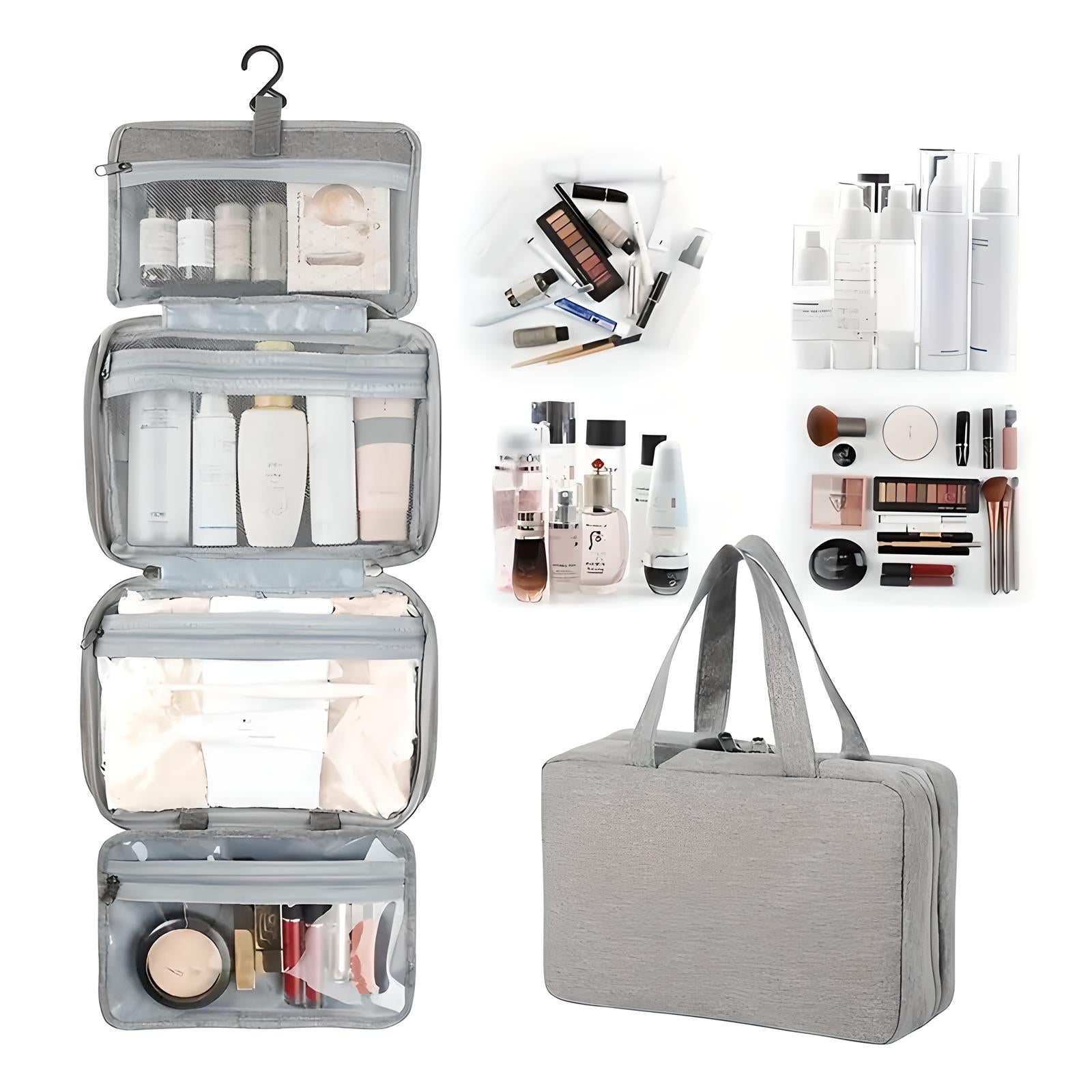 Sam | Multi-Compartment Hanging Toiletries Organiser Bag
