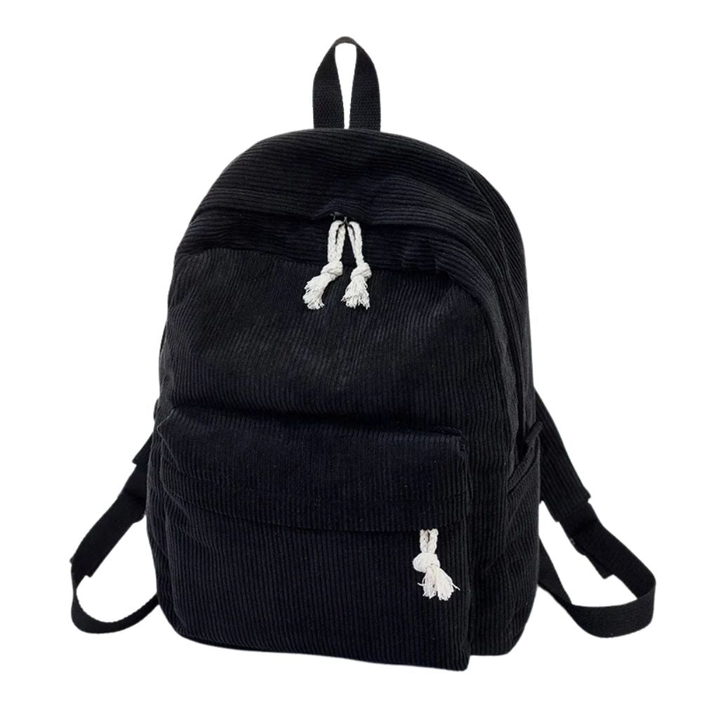 Madilyn | Women's Striped Corduroy Laptop Travel Backpack
