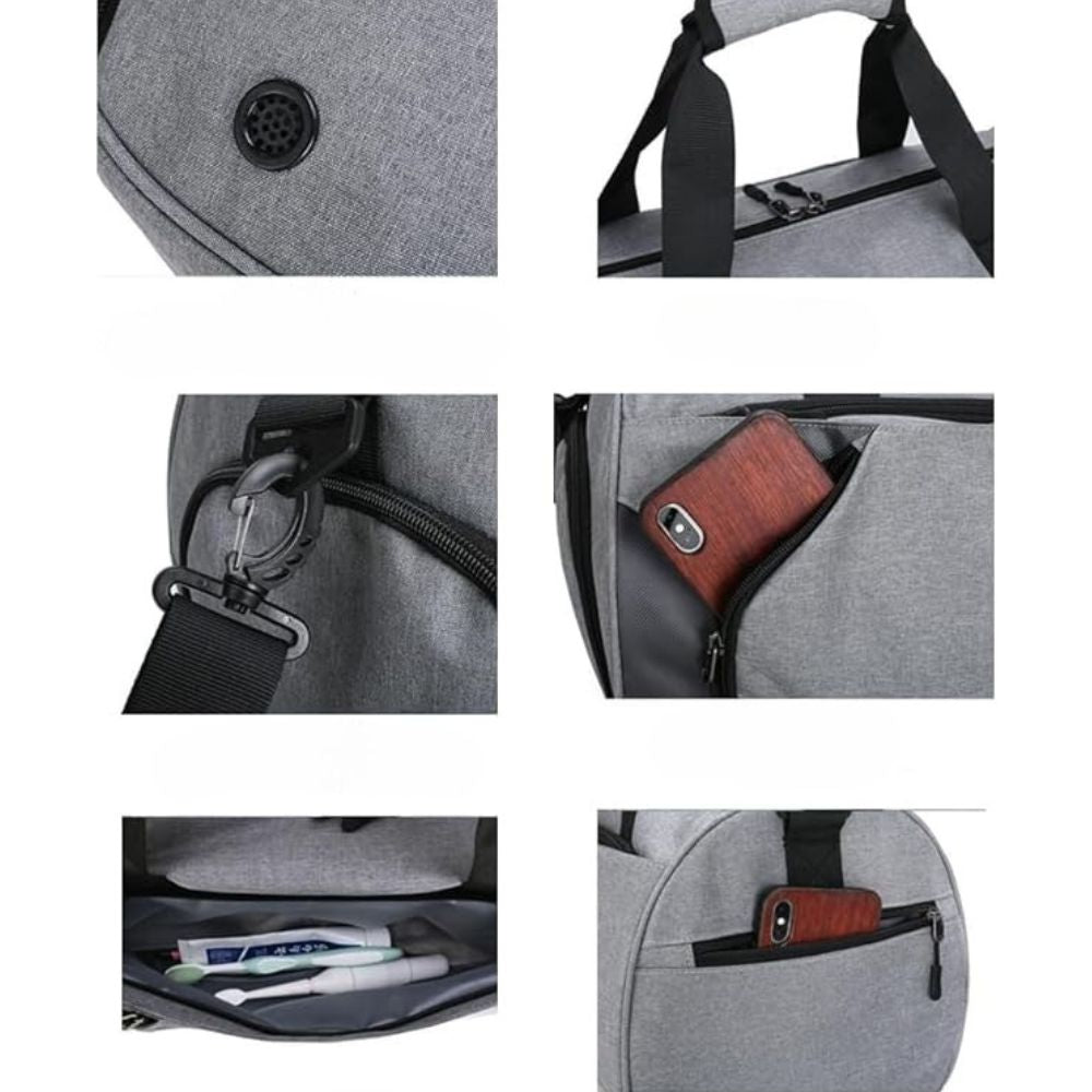 43L Unisex Sports Gym Travel Waterproof Duffle Bag