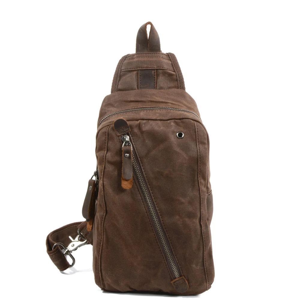 Harry | Men's Waxed Canvas Crossbody Bag