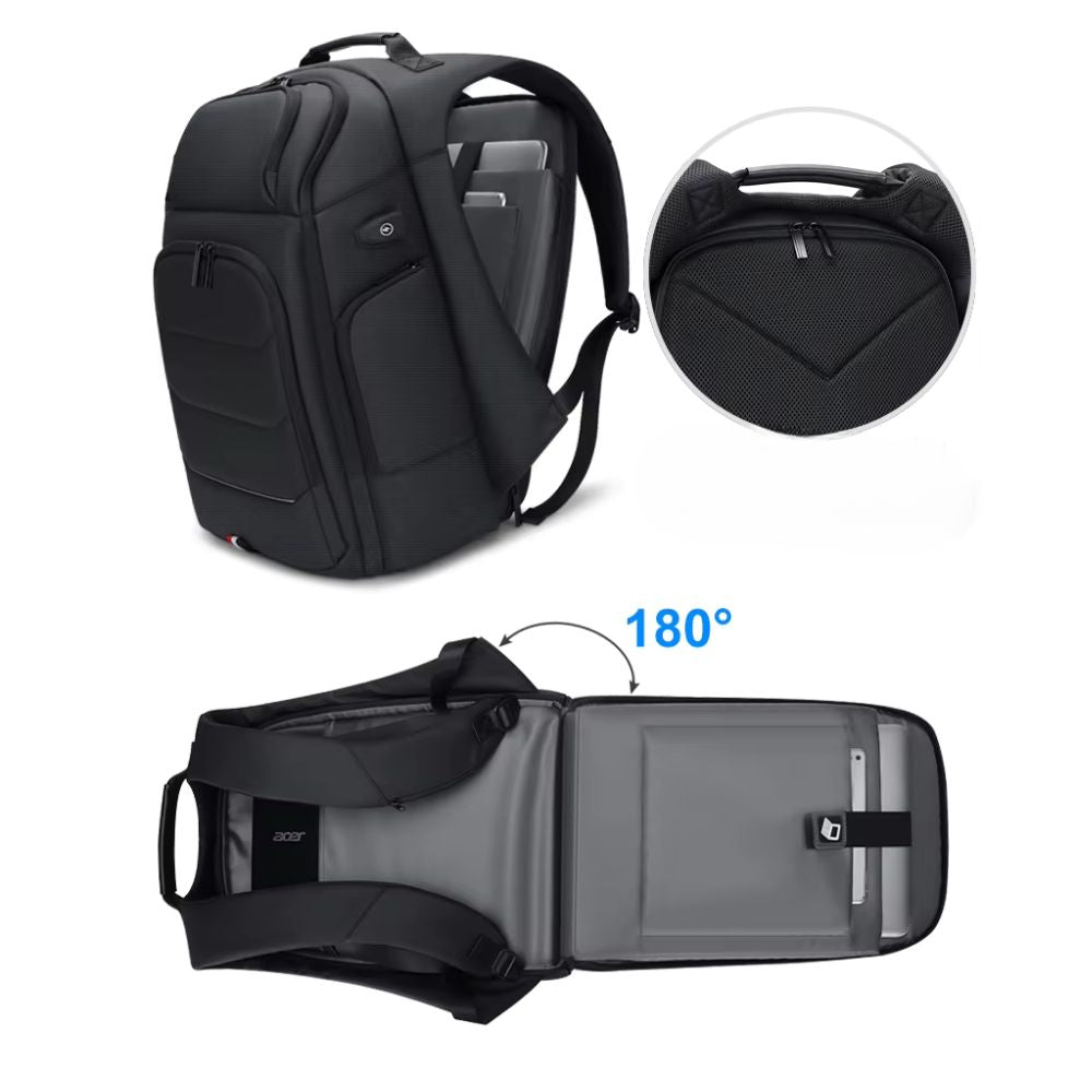 Atlas | Men's Expandable Laptop Travel Backpack with USB Charging