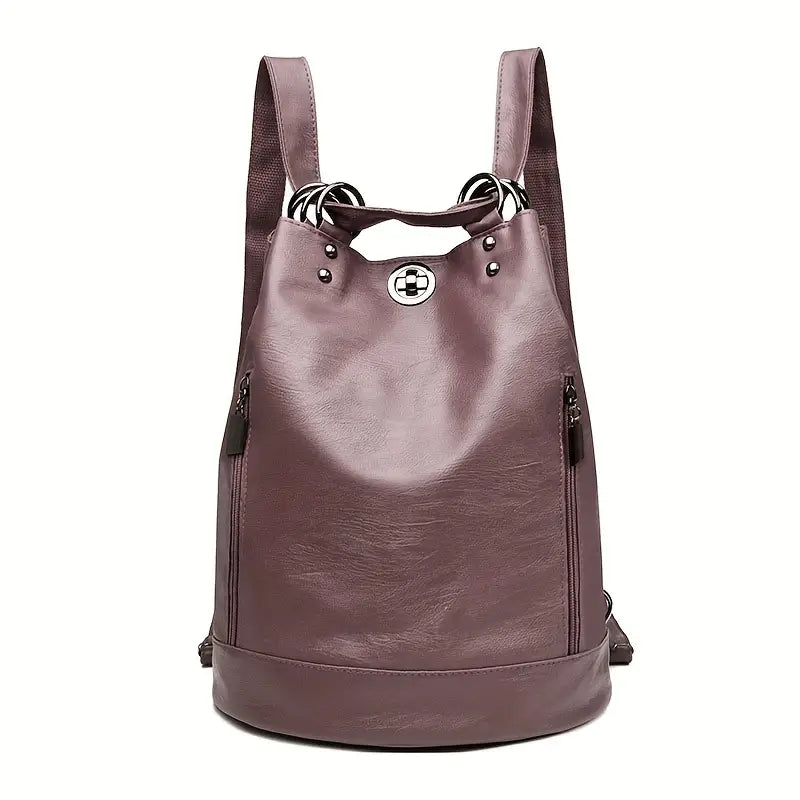 Aurora | Women's Vintage Convertible Vegan Leather Travel Backpack