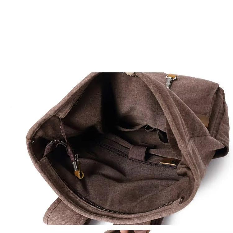 Benjamin | Men's Large Canvas Laptop Travel Backpack