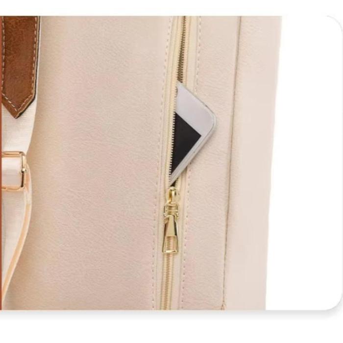 Evelyn | Women's Vintage Buckle Flap Travel Laptop Backpack
