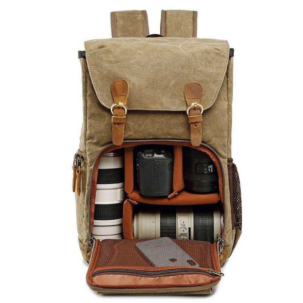 Kennedy | Waterproof Canvas Camera Travel Backpack
