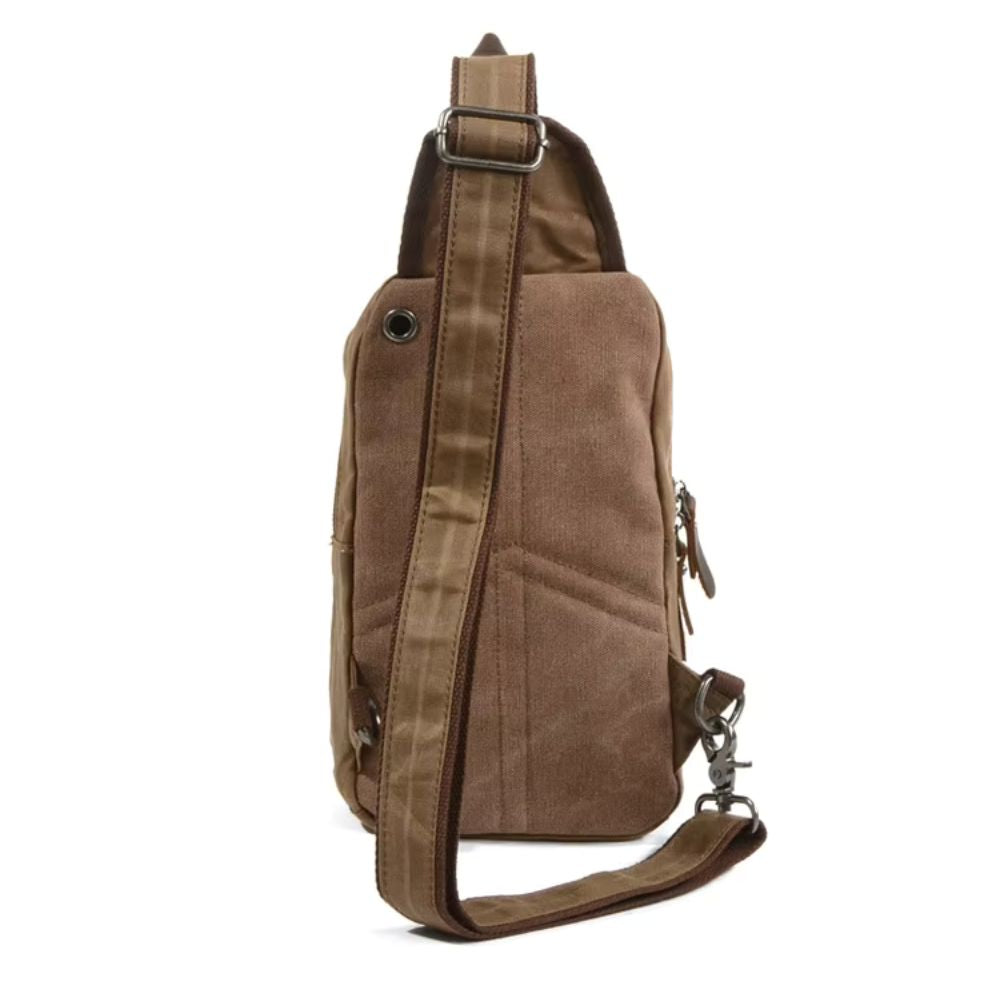 Kinsley | Men's Waxed Canvas Sling Crossbody Bag