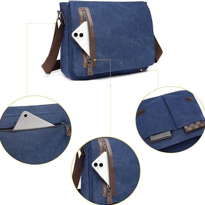 Jasper | Men's Vintage Canvas Crossbody Messenger Bag