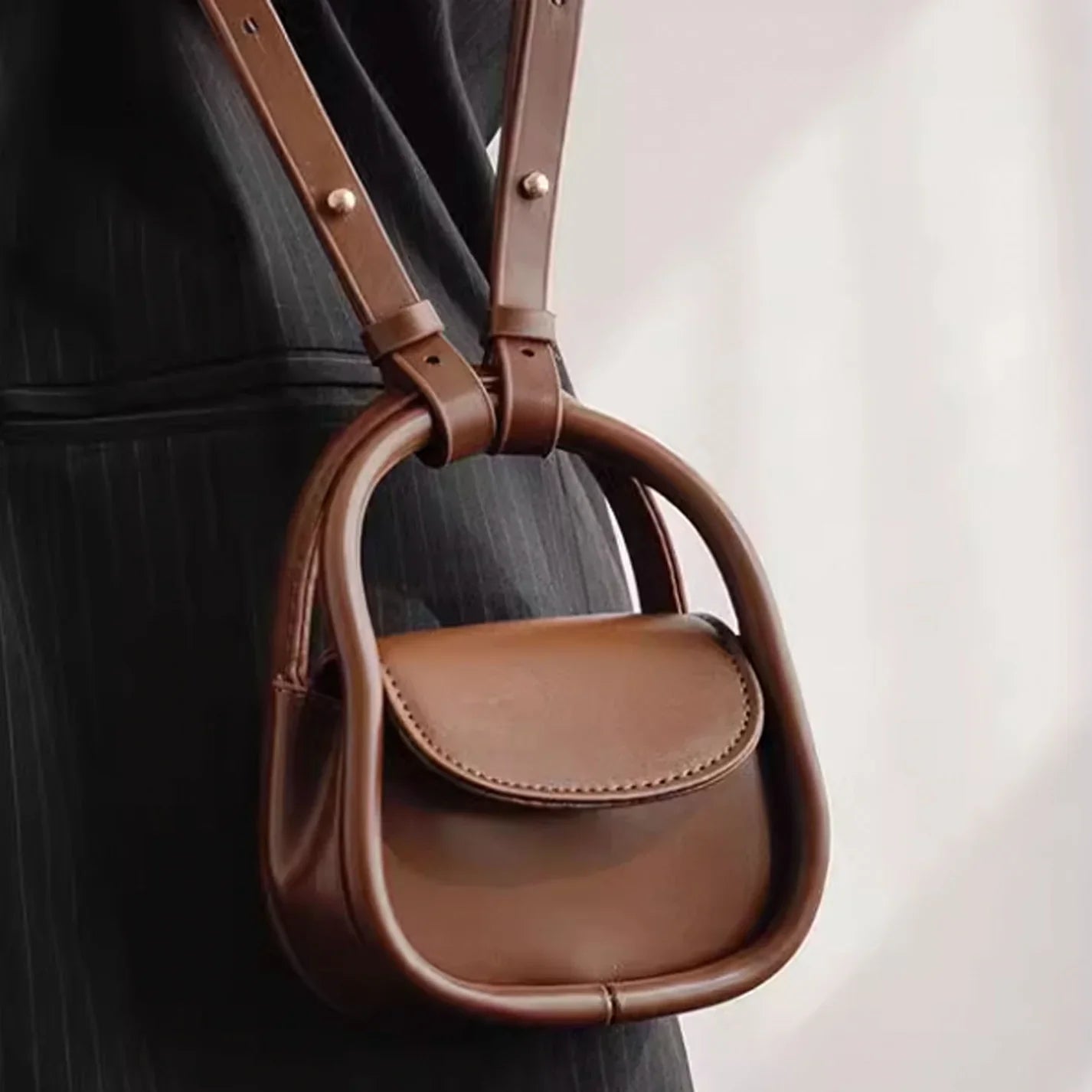 Emma | Women's Mini Vintage Crossbody Sling Saddle Bag