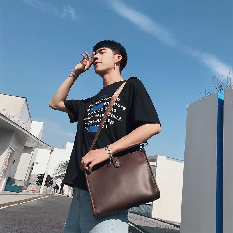 Elijah | Men's Retro Business Crossbody Sling Leather Bag