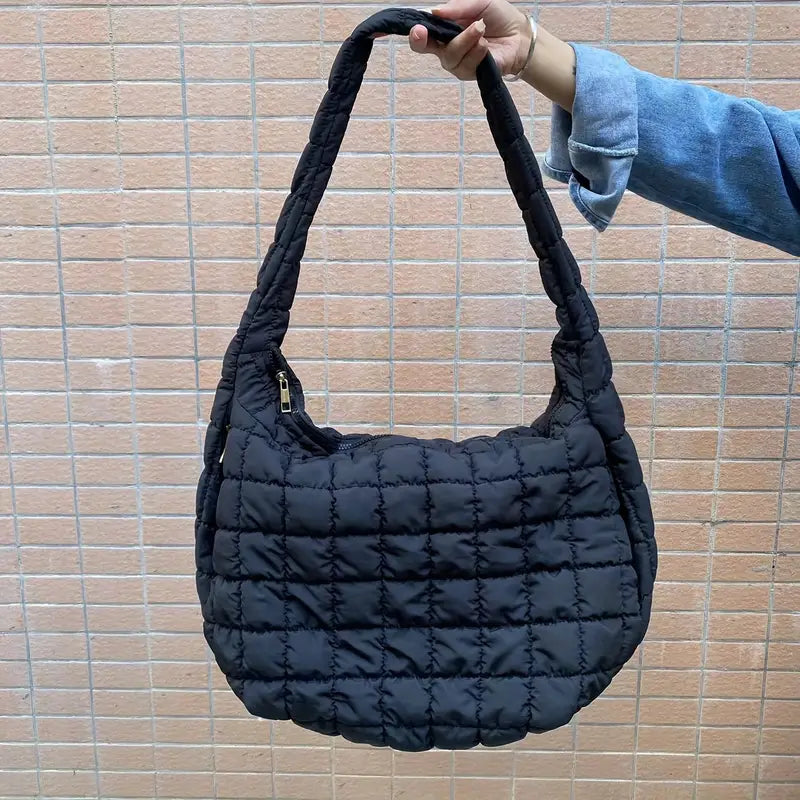 Ezra | Women's Large Capacity Quilted Crossbody Messenger Bag