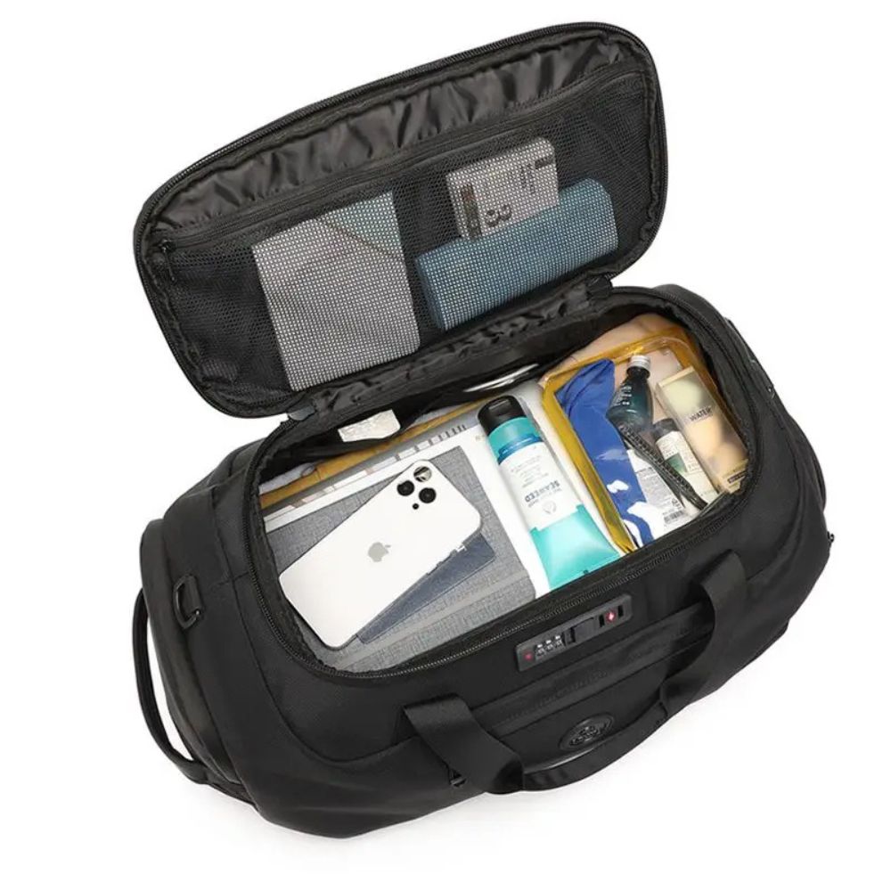 Men's Large Oxford Sports Gym Travel Duffle Bag with Wet/Dry Compartment