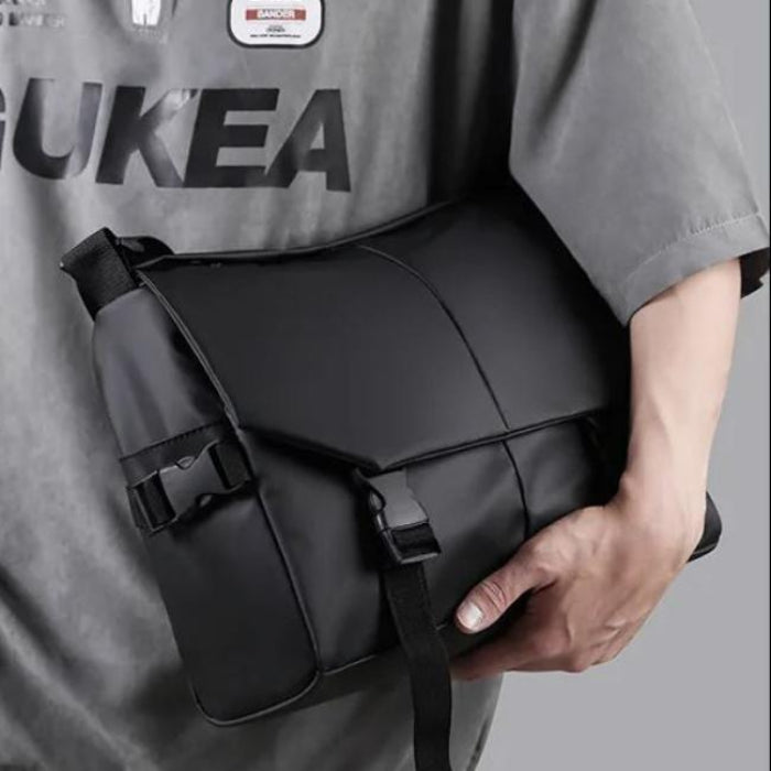 Joey | Men's Water-Resistant Leather Crossbody Messenger Travel Bag