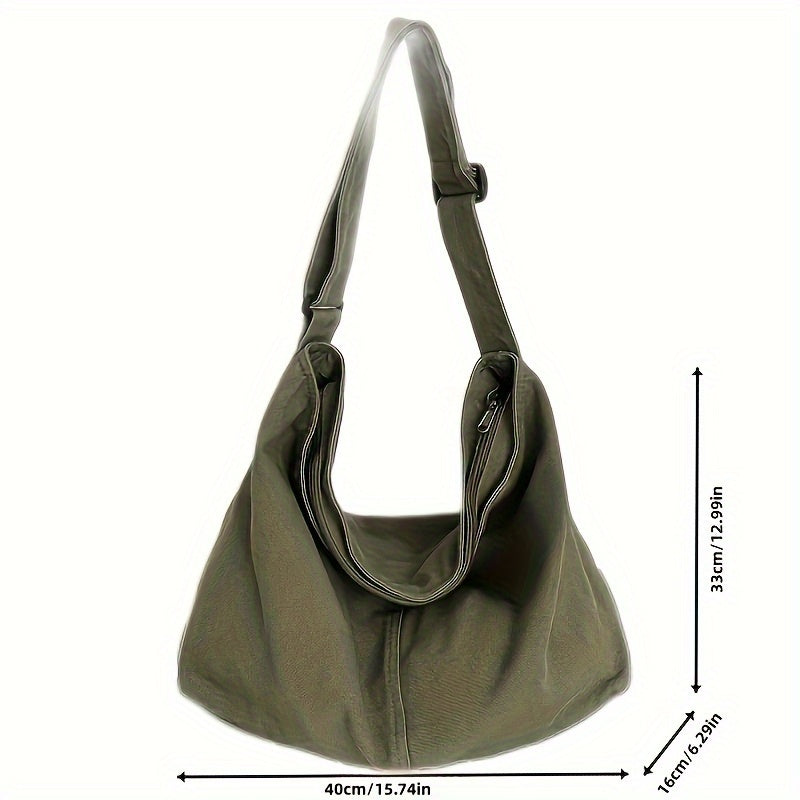 Hailey | Women's Large Canvas Crossbody Bag