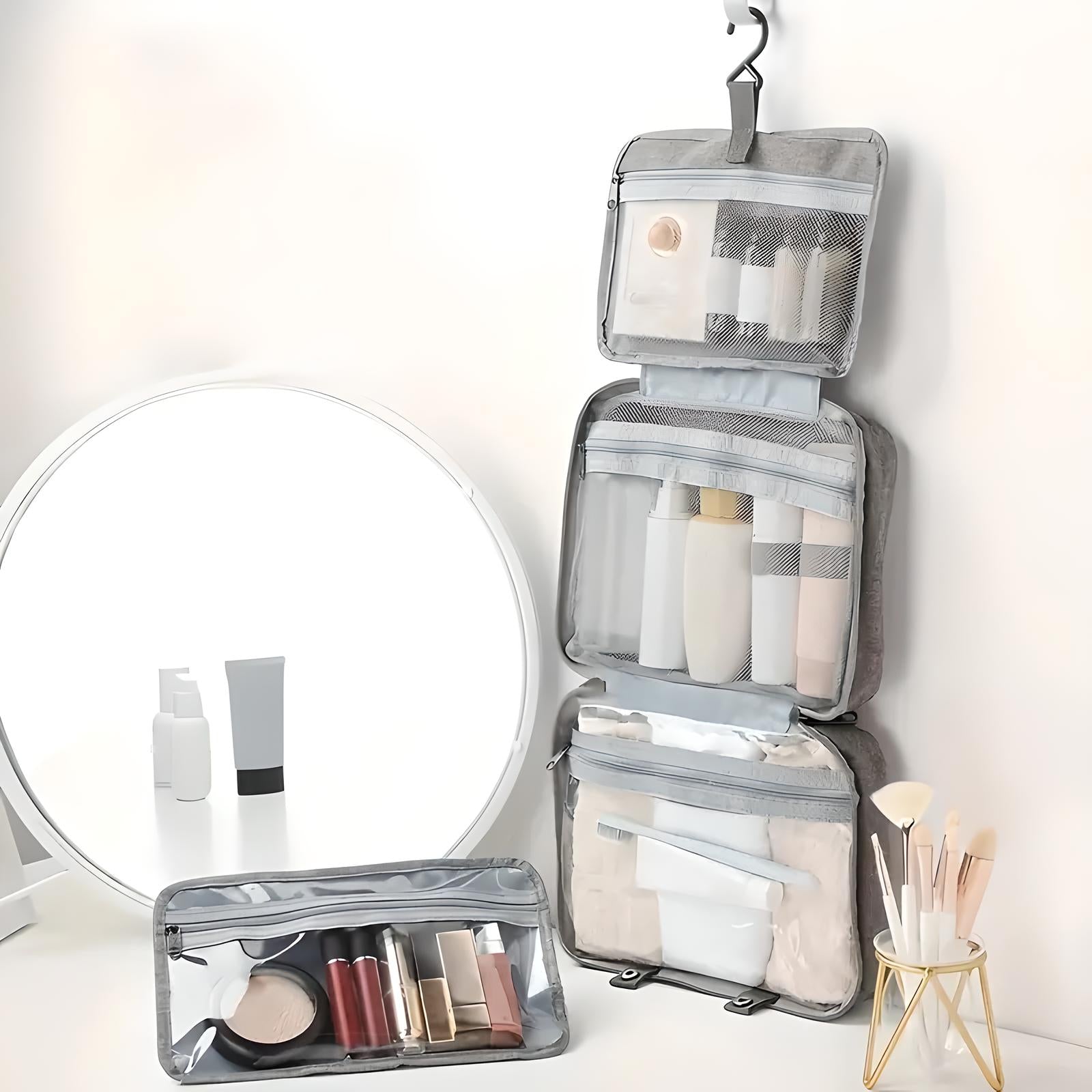Sam | Multi-Compartment Hanging Toiletries Organiser Bag