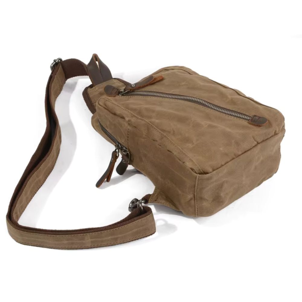 Kinsley | Men's Waxed Canvas Sling Crossbody Bag
