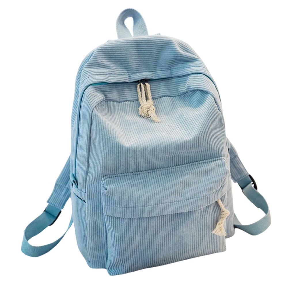 Madilyn | Women's Striped Corduroy Laptop Travel Backpack