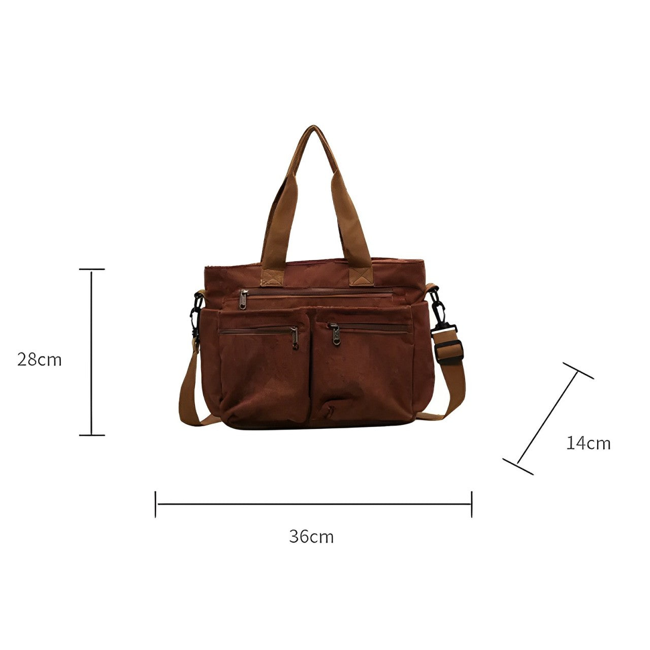 Harvey | Women's Solid Colour Corduroy Crossbody Messenger Bag