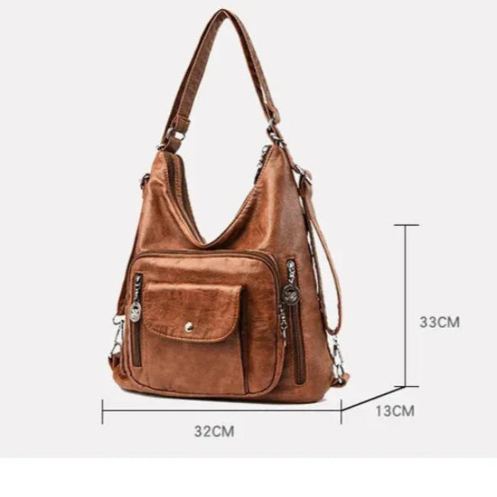 Jessica | Women's Vintage Leather Crossbody Hobo Handbag
