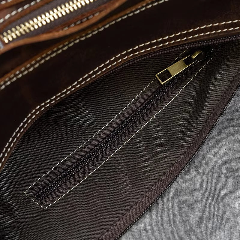 Liam | Men's Retro Crazy Horse Leather Crossbody Sling Travel Bag