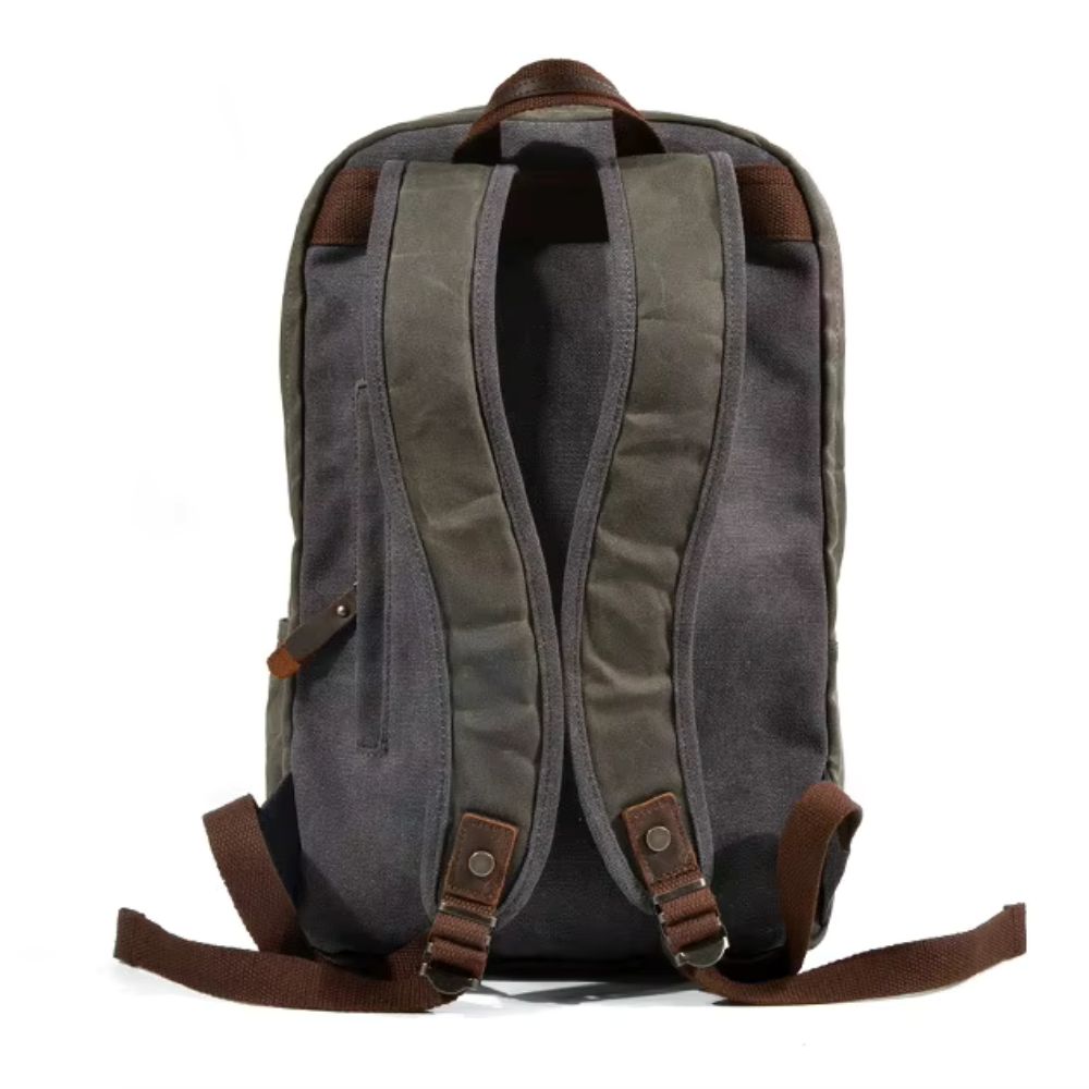 Emery | Vintage Waxed Canvas Travel Backpack