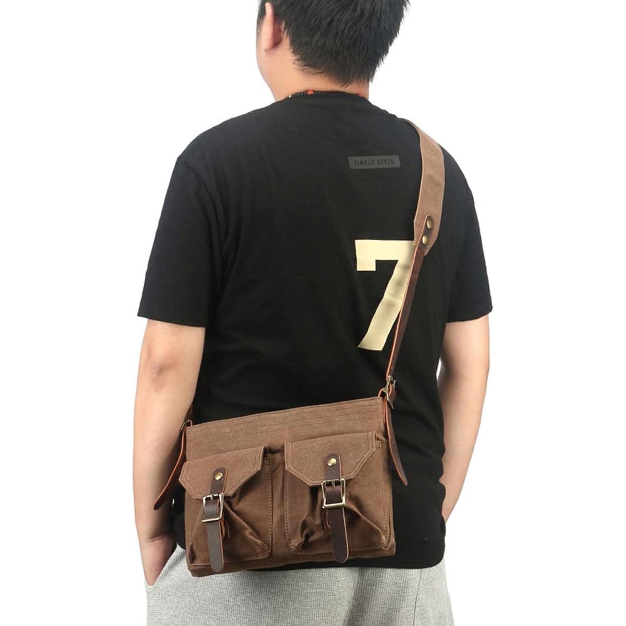 Oliver | Men's Vintage Canvas Crossbody Messenger Bag