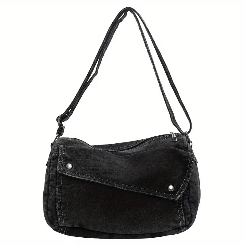 Eloise | Women's Denim Crossbody Messenger Bag