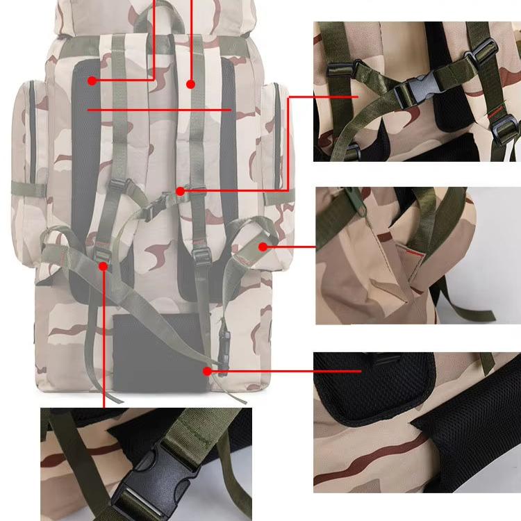Max | 130L Waterproof Men's Travel Hiking Large Rucksack Backpack