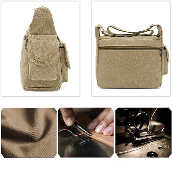 Calvin | Men's Canvas Crossbody Messenger Bag