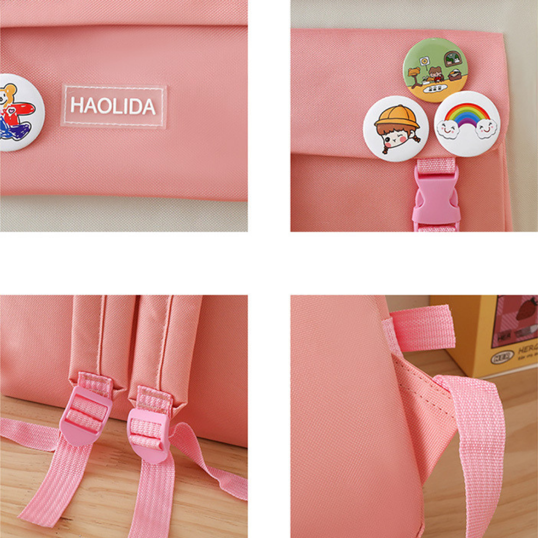 Emma | 4pc Large Capacity Kids School Backpack Set