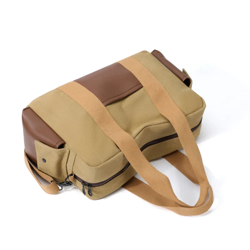 Noah | Men's Vintage Canvas Large Travel Crossbody Messenger Tote Bag