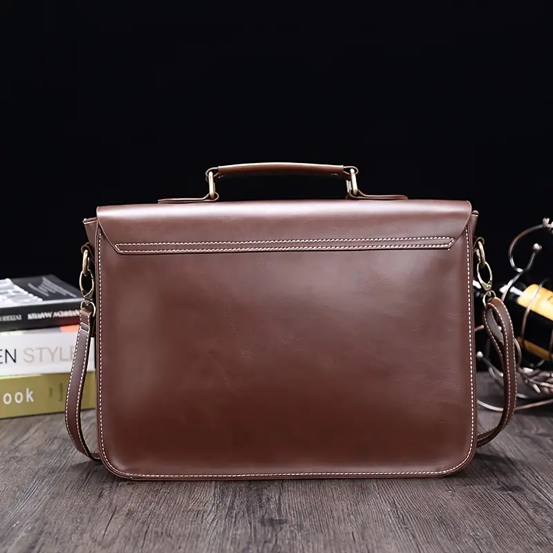 Henry | Men's Retro Leather Briefcase Messenger Bag