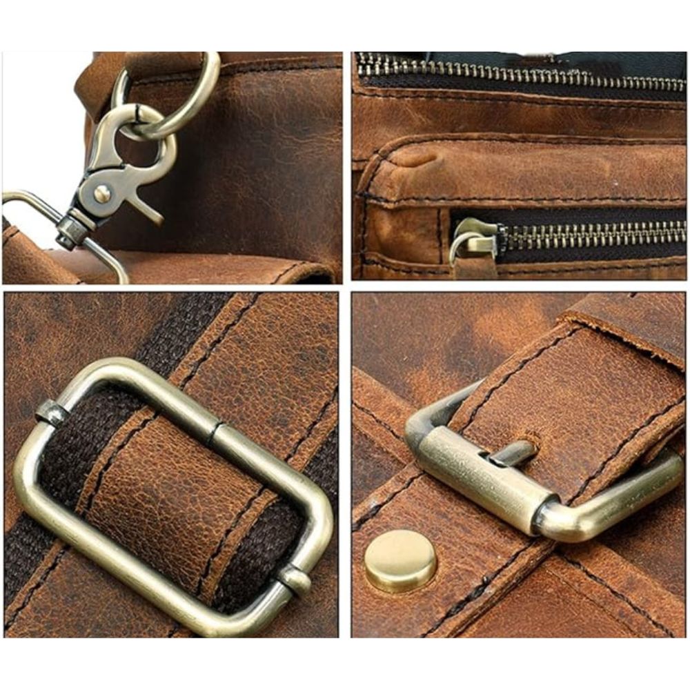 Daniel | Unisex Vintage Leather Travel Messenger Crossbody Bag