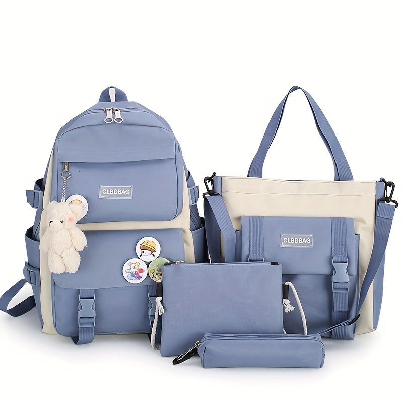 Emma | 4pc Large Capacity Kids School Backpack Set