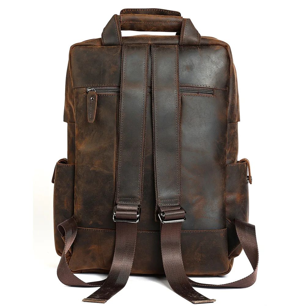 Brooke | Men's Vintage Leather Travel Laptop Backpack