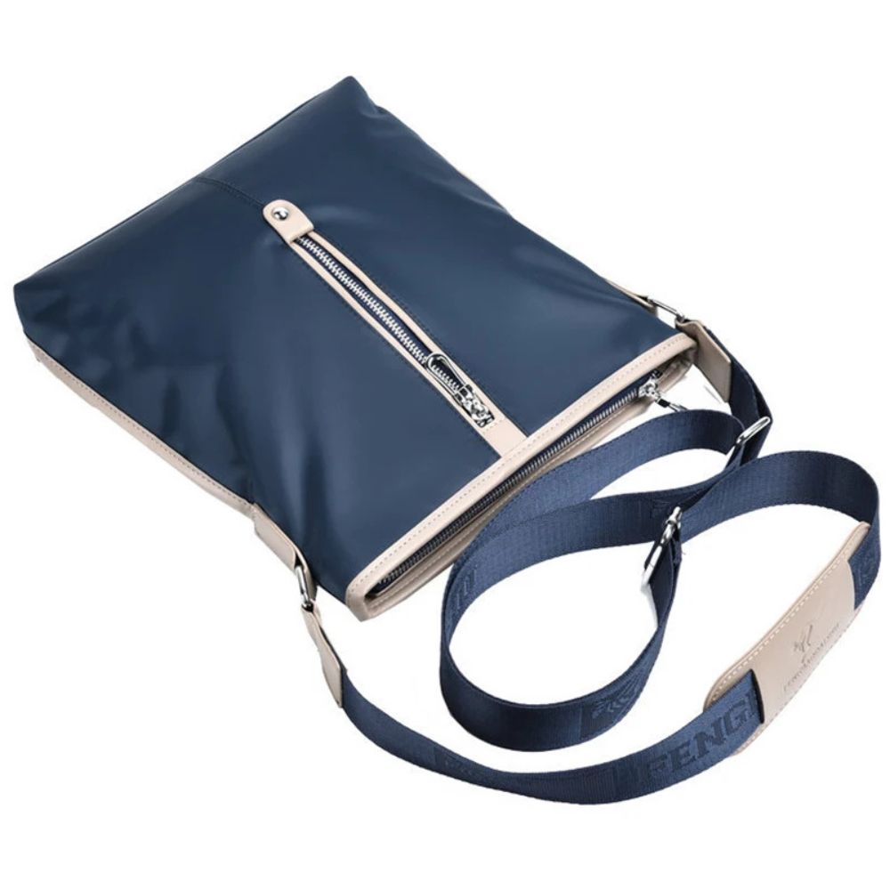 Men's Multi-Compartment Oxford Travel Crossbody Bag