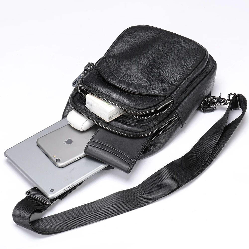 Stevie | Men's Leather Travel Crossbody Bag