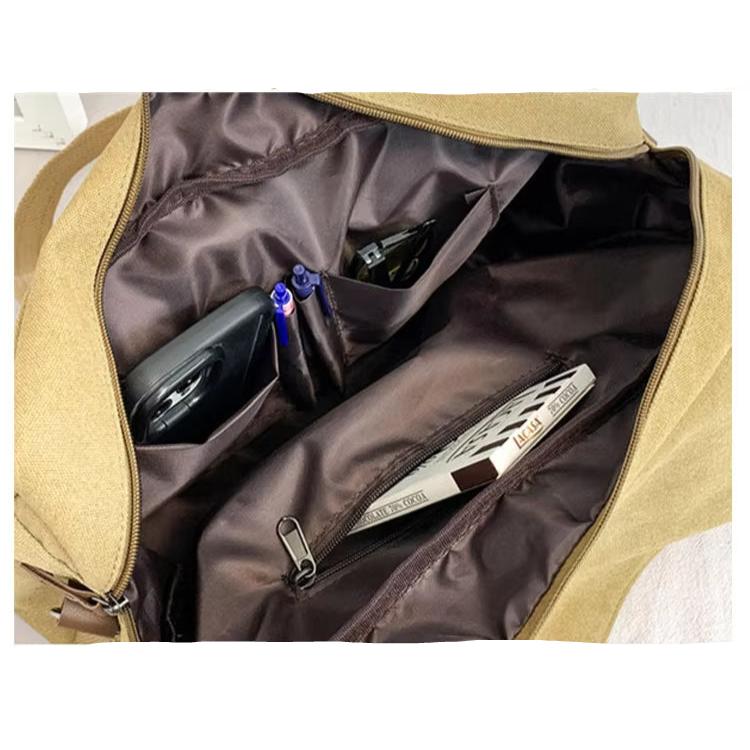 Nathan | Men's Vintage Canvas Large Crossbody Messenger Travel Bag