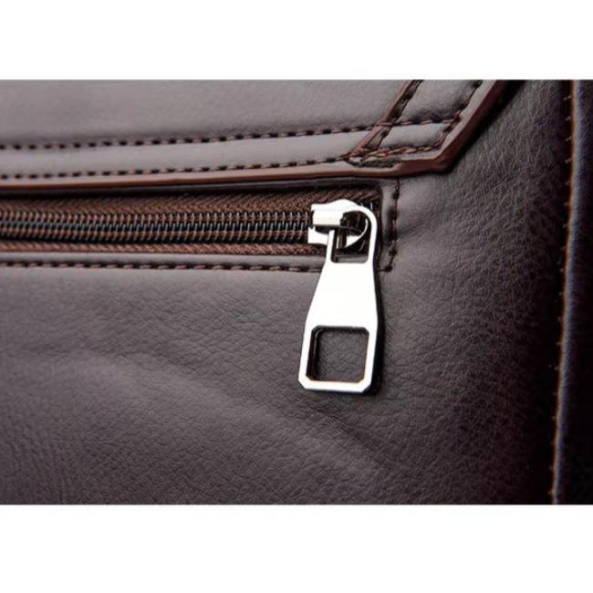 Men's Fashion PU Leather Crossbody Messenger Bag