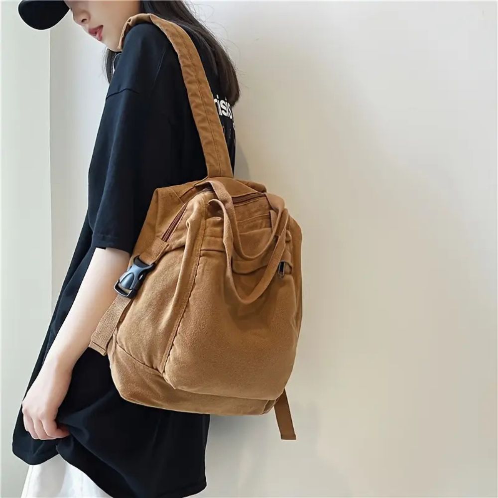 Maddison | Women's Foldable Canvas Daypack Travel Backpack